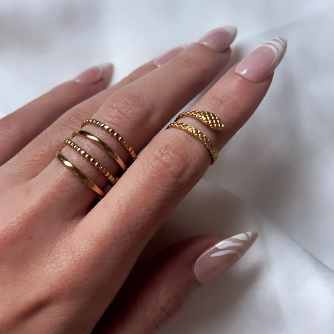 Bague Nessa - Gold et Silver