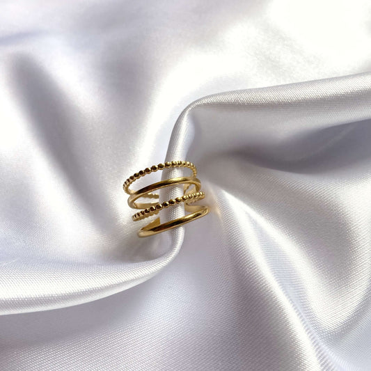 Bague Nessa - Gold et Silver